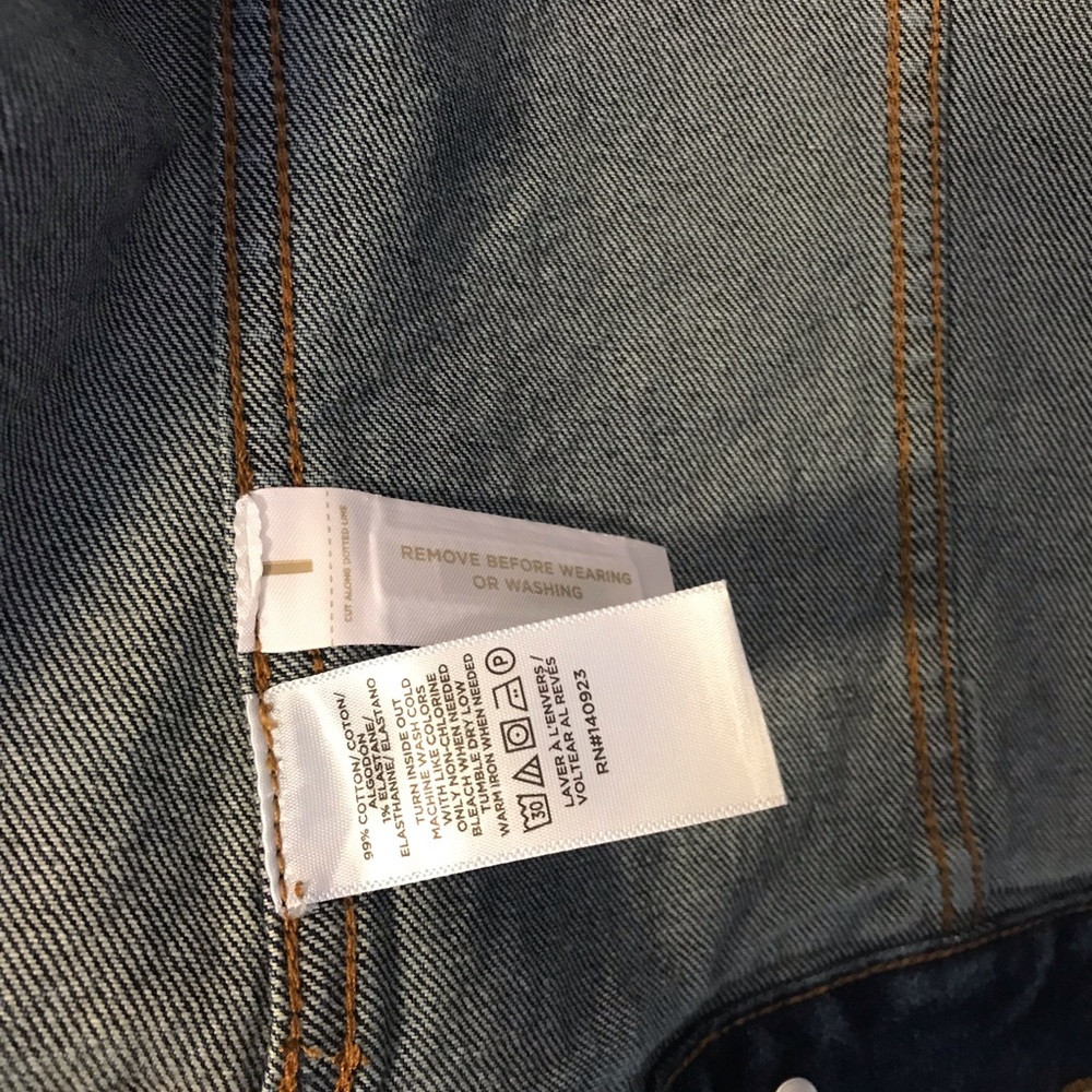 Loft Denim Trucker Jacket NWT - Picture 11 of 15